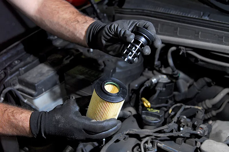 oil filter change